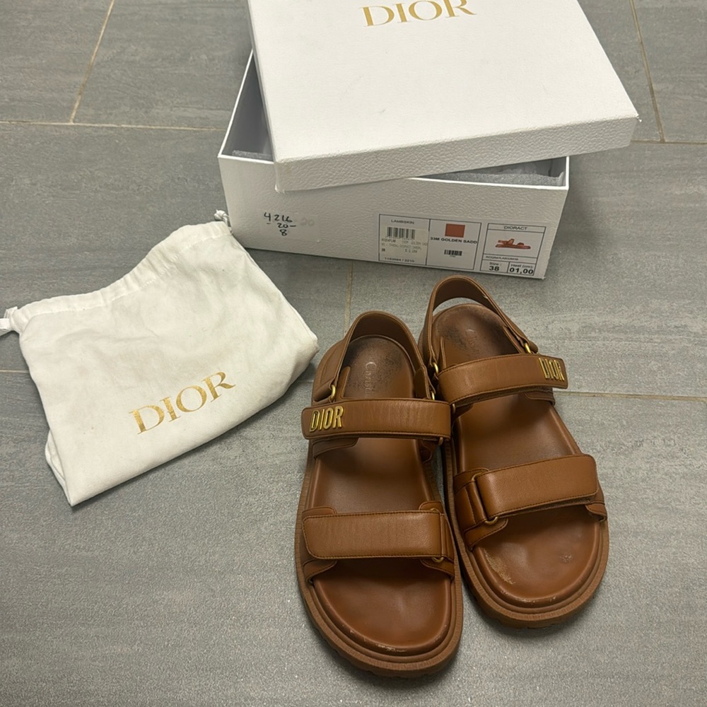Dior Dioract Sandal lambskin golden